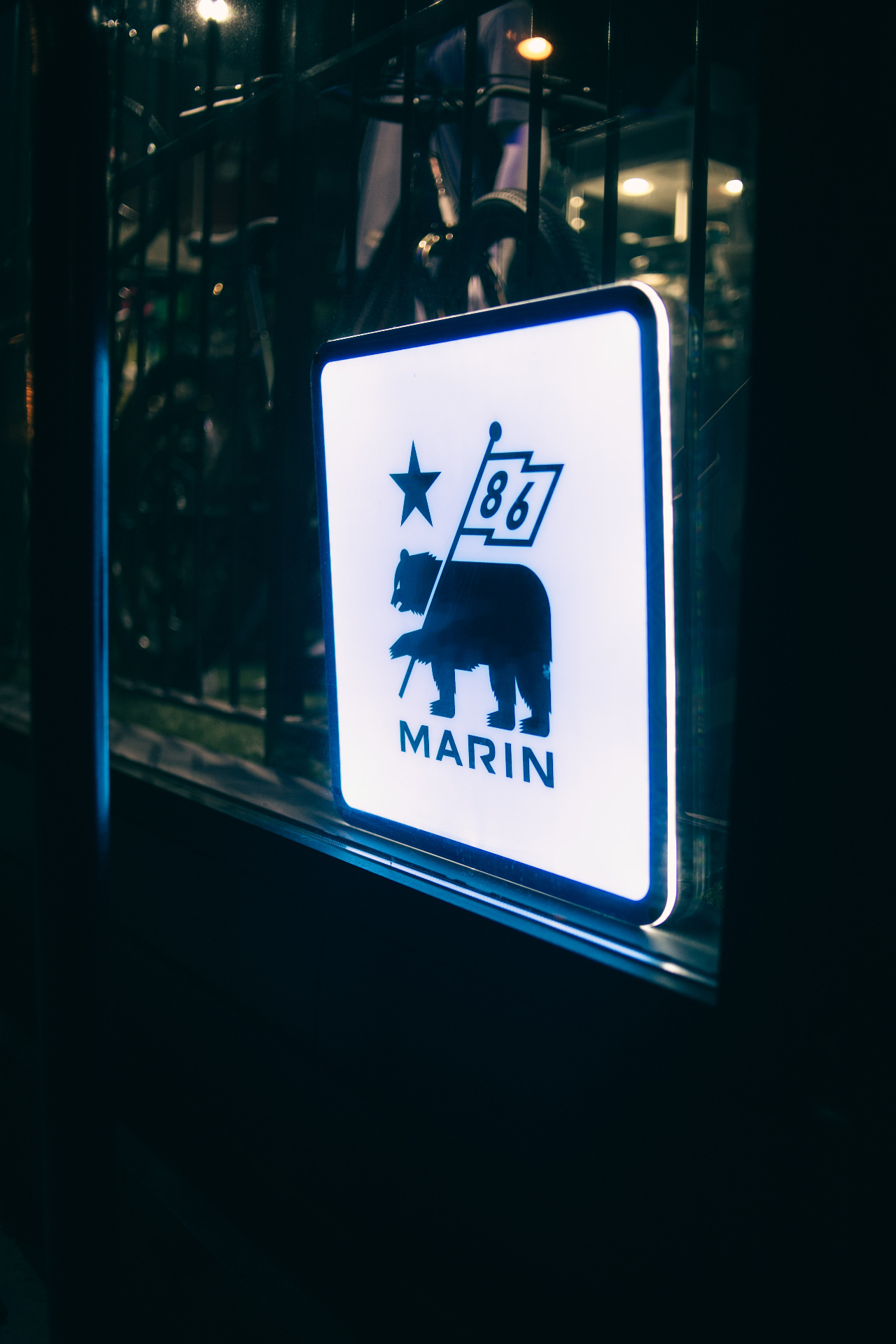 Photo of a neon sign with a bear and the word Marin written on it. This photo represents how you can access anxiety therapy in the Bay Area to start managing your anxiety symptoms.